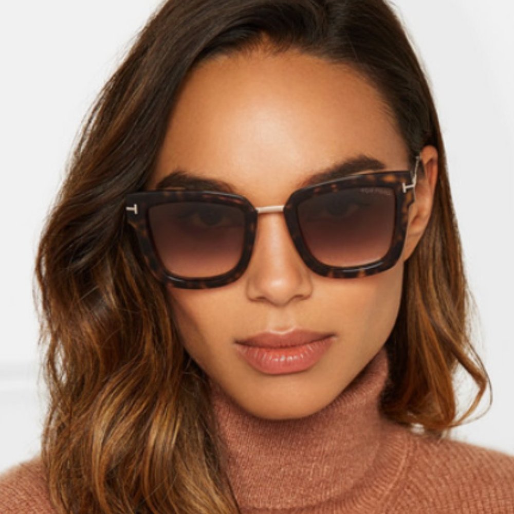 TOM FORD Square-frame tortoiseshell acetate sun